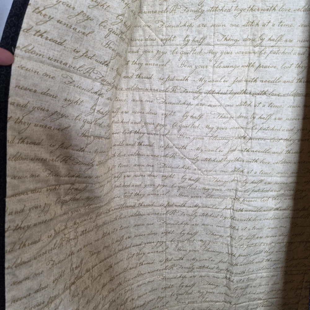 Chinese Christian 100% cotton Quilt Throw Psalms Verses 40X46